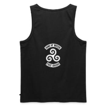 sons of breizh bikers 9 - Débardeur bio Premium Homme - noir - Dos - AI Model Male 178 light (178cm)