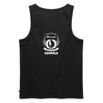 Sondeln metal detector - Men's Premium Organic Tank Top - black - Back - AI Model Male 178 light (178cm)