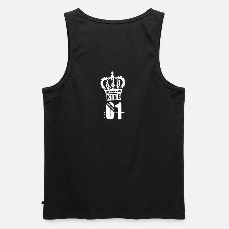 KING - Männer Premium Bio Tank Top - Schwarz
