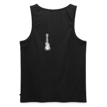 Elektrogitarre, guitar - Männer Premium Bio Tank Top - Schwarz - Hinten - AI Model Male 178 light (178cm)