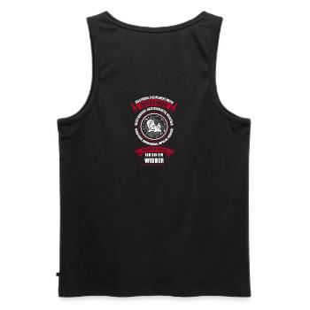 Widder Sternzeichen Horoscope Horoskop - Männer Premium Bio Tank Top - Schwarz - Hinten - AI Model Male 178 light (178cm)