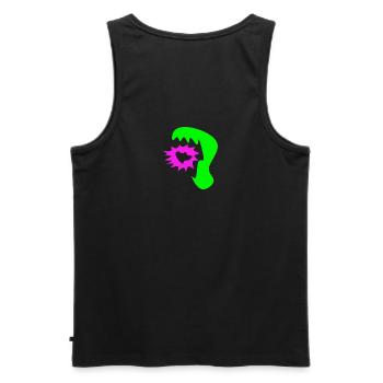 Abstraktes Monster - Männer Premium Bio Tank Top - Schwarz - Hinten - AI Model Male 178 light (178cm)