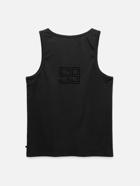 Number 59 (University Style) - Men's Premium Organic Tank Top - black