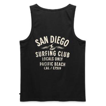 San Diego Pacific Beach Surfing Club - Männer Premium Bio Tank Top - Schwarz - Hinten - AI Model Male 178 light (178cm)
