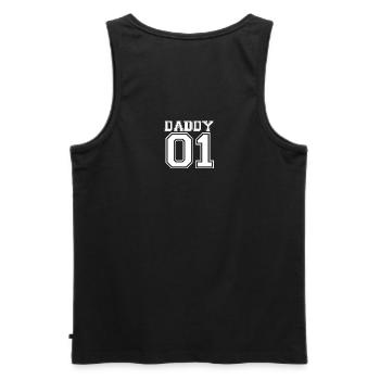 Daddy 01 - Bester Papa Weihnachten Geschenk Vater - Männer Premium Bio Tank Top - Schwarz - Hinten - AI Model Male 178 light (178cm)