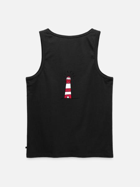 lighthouse - Men's Premium Organic Tank Top - black