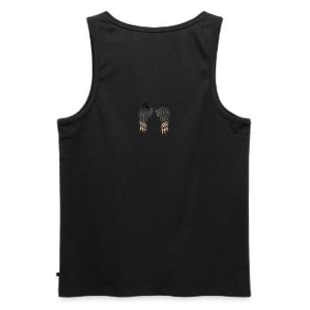 Ailes en or - Débardeur bio Premium Homme - noir - Dos - AI Model Male 178 light (178cm)