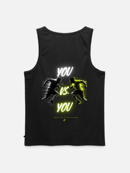 DuGegenDich Duell - Men's Premium Organic Tank Top - black