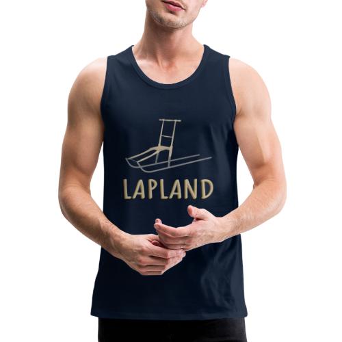 Potkukelkka ja Lapland teksti - Miesten premium hihaton paita