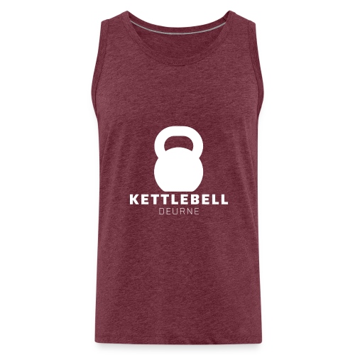 Kettlebell Deurne Wit Logo - Mannen Premium tank top