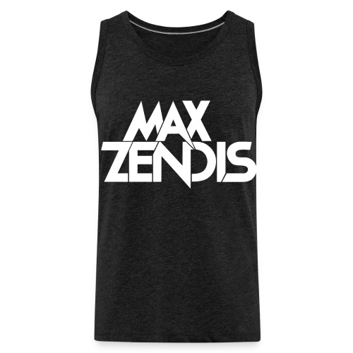 MAX ZENDIS Logo Big - Black/White - Männer Premium Tank Top