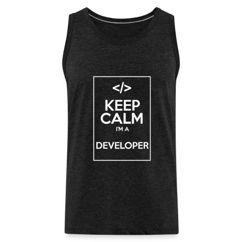 Keep Calm I'm a developer - Men's Premium Tank Top