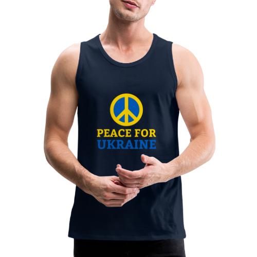 Peace for Ukraine Frieden Support Solidarität - Männer Premium Tank Top