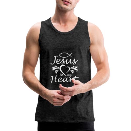 Jesus ist Liebe und in meinem Herz - Männer Premium Tank Top