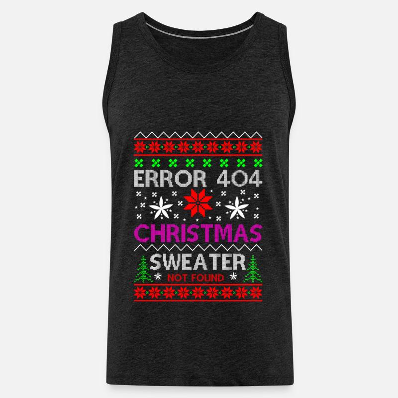 error ugly christmas - Männer Premium Bio Tank Top - Anthrazit