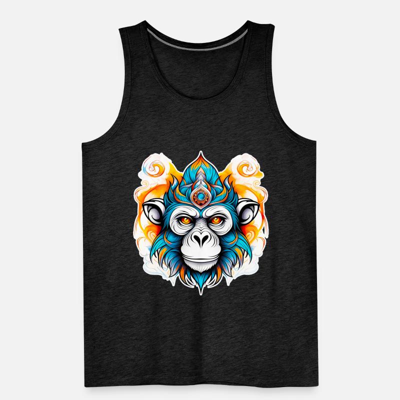 Monkey Stencil Men's Premium Organic Tank Top