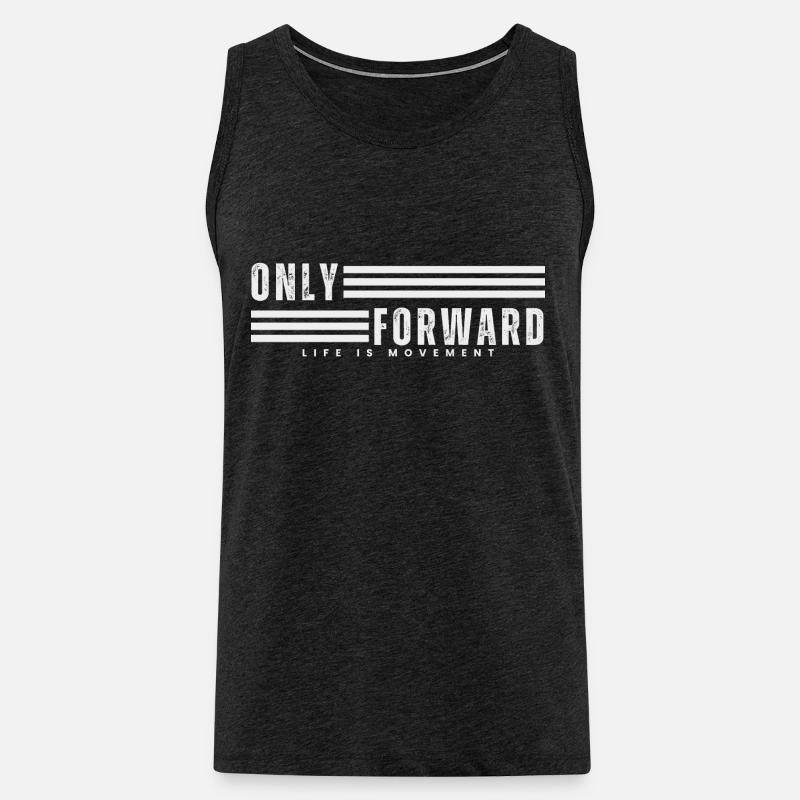 ONLY FORWARD - Männer Premium Bio Tank Top - Anthrazit