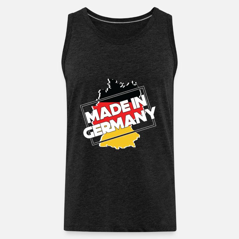 Made in Germany - Männer Premium Bio Tank Top - Anthrazit