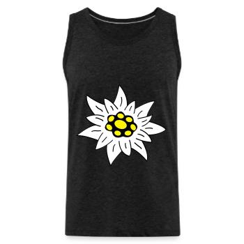 Edelweiss - Männer Premium Bio Tank Top - Anthrazit - Vorne - Alexander (188cm)
