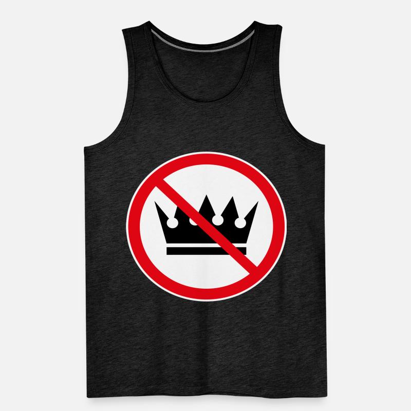 Pas de rois ! (Projet de protestation / 3C) Débardeur bio Premium Homme