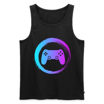 Sporty Hobby Leidenschaft Gaming - Männer Premium Bio Tank Top - Anthrazit - Vorne - AI Model Male 185 dark (185cm)