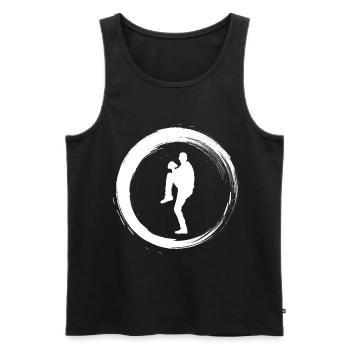 Sporty Hobby Leidenschaft Baseball - Männer Premium Bio Tank Top - Anthrazit - Vorne - AI Model Male 185 dark (185cm)