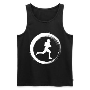 Sporty Hobby Leidenschaft American Football - Männer Premium Bio Tank Top - Anthrazit - Vorne - AI Model Male 185 dark (185cm)