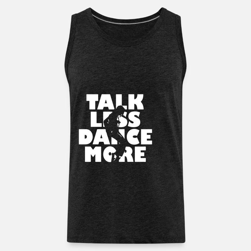 Dance More - Männer Premium Bio Tank Top - Anthrazit