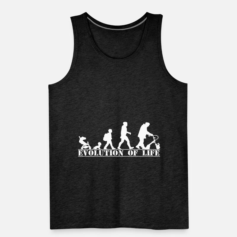 Rentner Opa Rollator Rente Evolution Geschenk Männer Premium Bio Tank Top