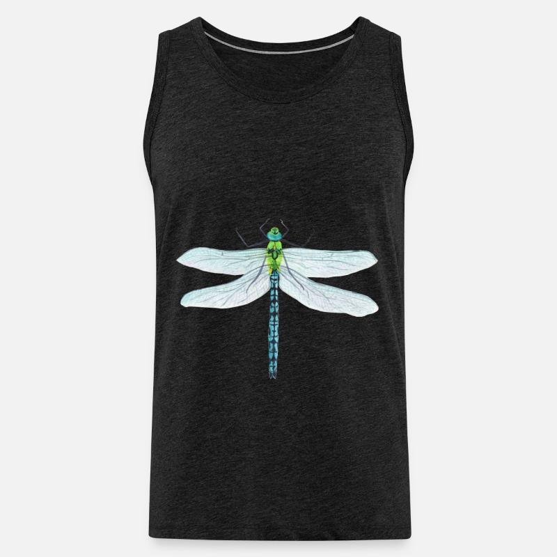 Libelle Insekt Ekelig Giftig Geschenkidee - Männer Premium Bio Tank Top - Anthrazit