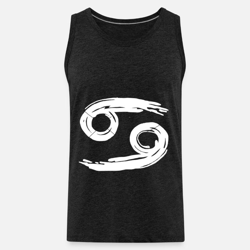 Sternzeichen Krebs - Männer Premium Bio Tank Top - Anthrazit