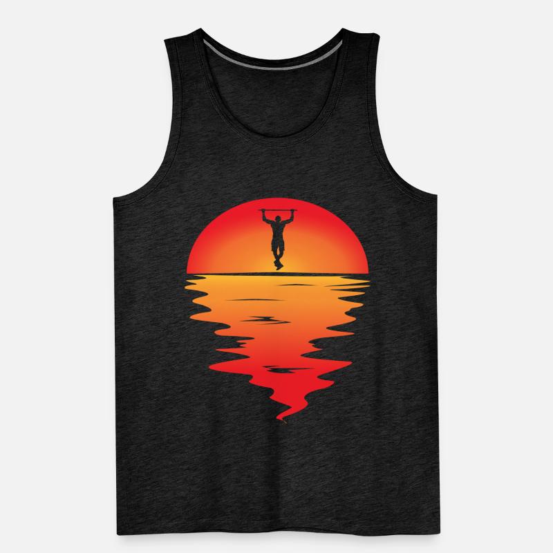 Sunset pull ups Men's Premium Organic Tank Top