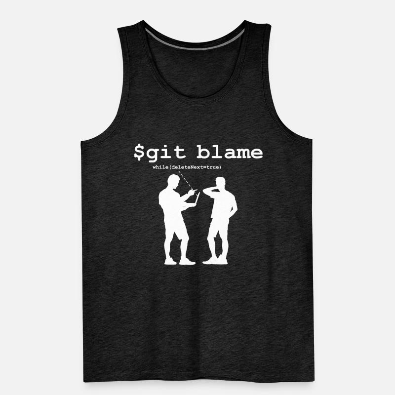Git Blame Débardeur bio Premium Homme