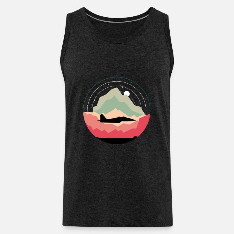 Jet Unique Jet Design - Männer Premium Bio Tank Top - Anthrazit