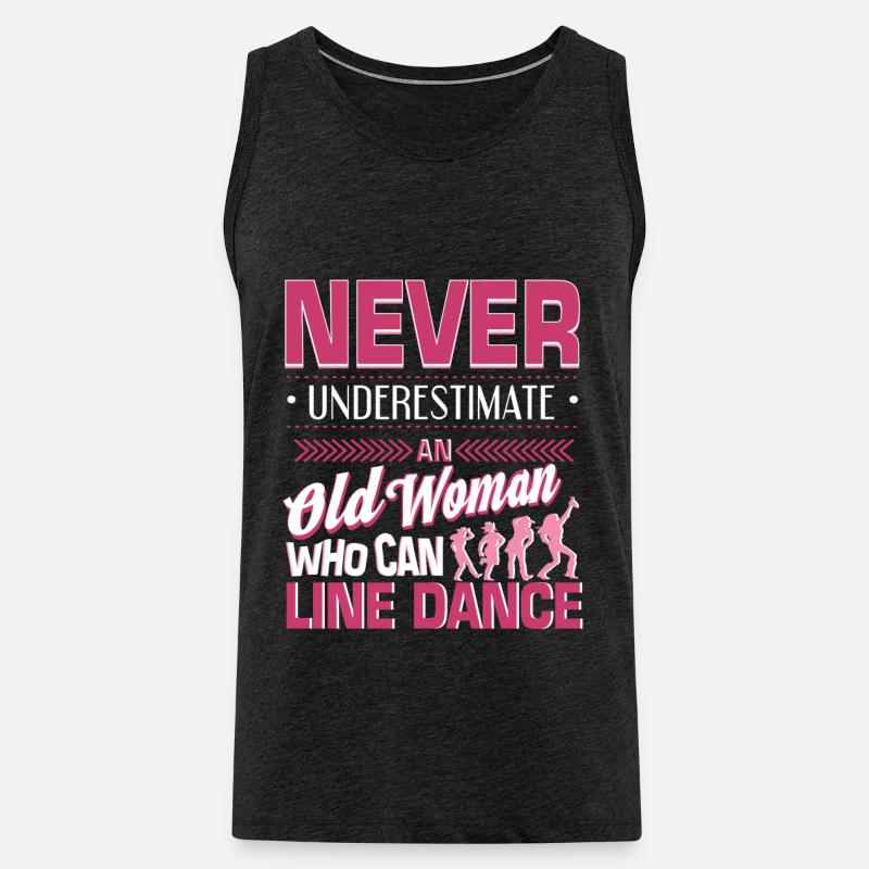 Linedance Western Riverdance Tanzen Geschenkidee - Männer Premium Bio Tank Top - Anthrazit