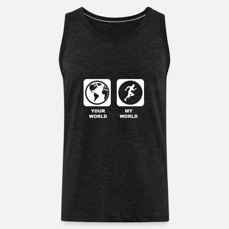 Sprinting Lover - Männer Premium Bio Tank Top - Anthrazit