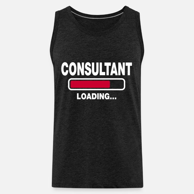 Consultant - Männer Premium Bio Tank Top - Anthrazit