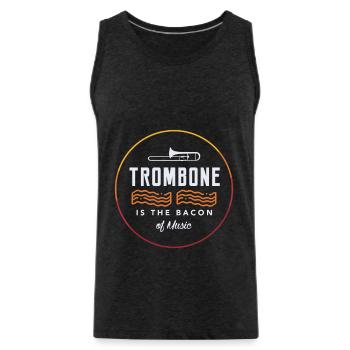 Posaune Musik Ohrkester Geschenk - Männer Premium Bio Tank Top - Anthrazit - Vorne - AI Model Male 185 dark (185cm)