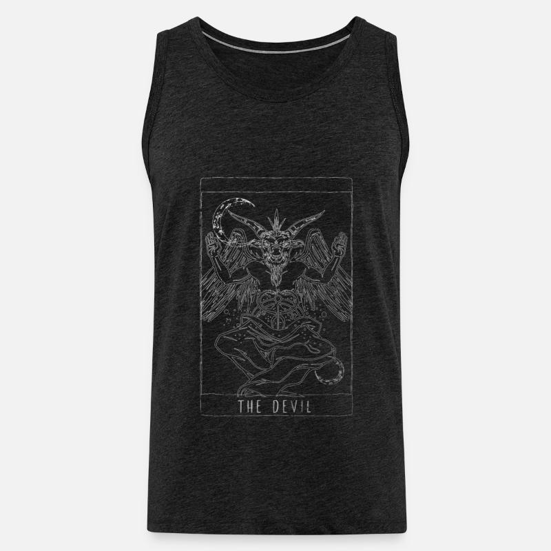 Devil Teufel Dämon Engel Angelwings - Männer Premium Bio Tank Top - Anthrazit
