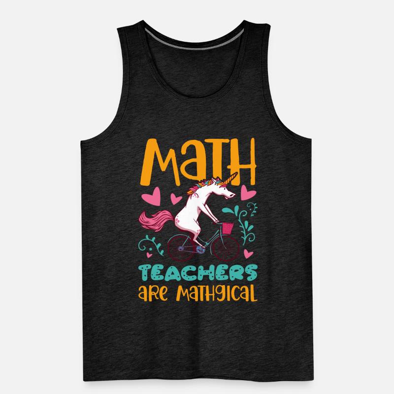 Math Design for a Math Teacher Men's Premium Organic Tank Top
