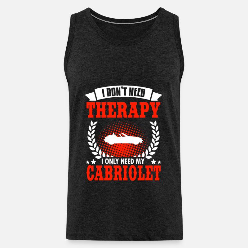 #CABRIOLET - Männer Premium Bio Tank Top - Anthrazit