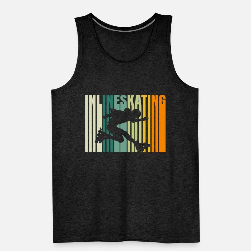 Inline Skater Inline Skating Inliner Rollerblades Men's Premium Organic Tank Top