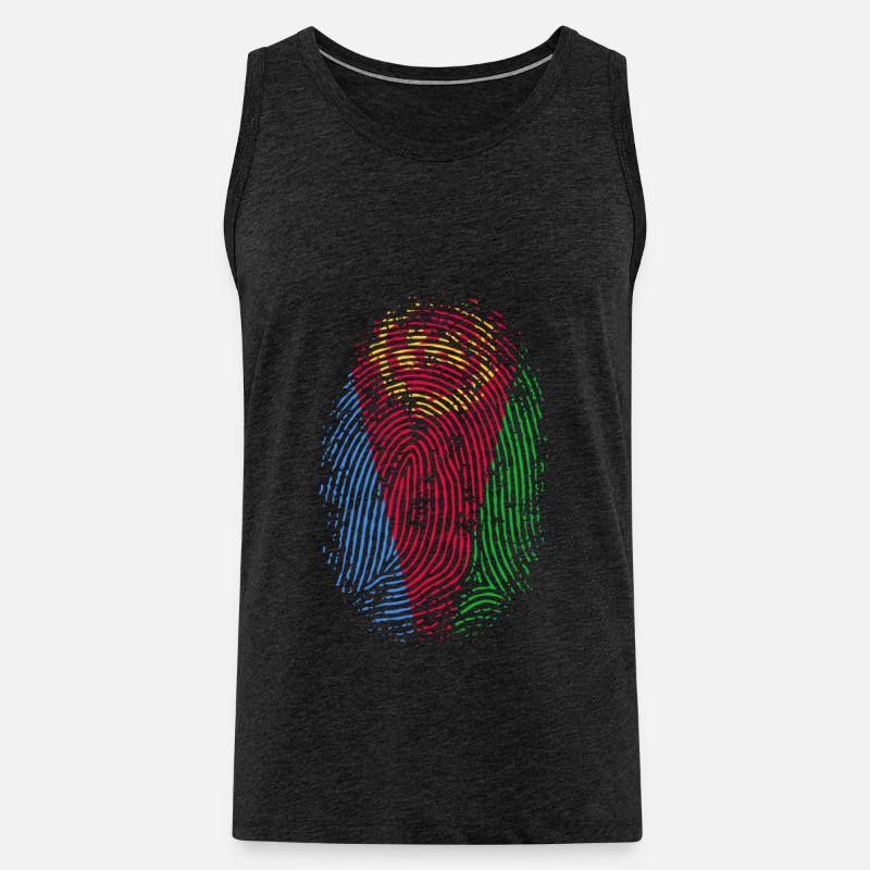 TEAM ERITREA - Männer Premium Bio Tank Top - Anthrazit