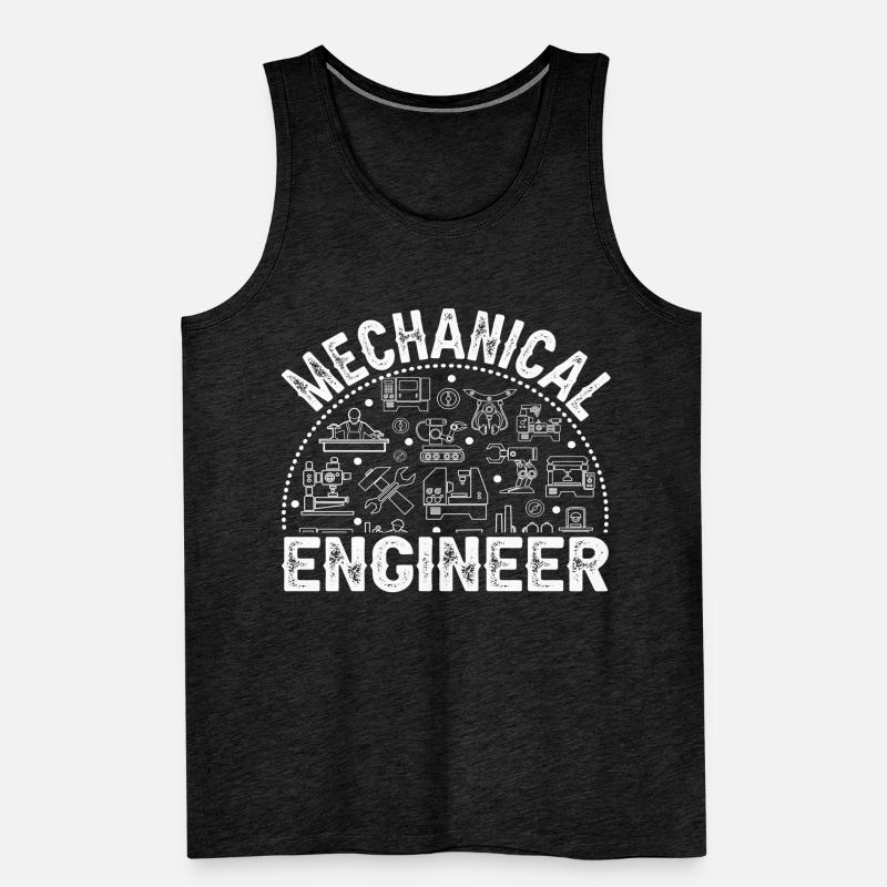 Mechanics Engineer Mechanical Engineering Men's Premium Organic Tank Top