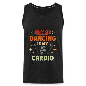 Stepptanz Ist Mein Cardio Stepptänzer Stepptanz - Männer Premium Bio Tank Top - Anthrazit - Vorne - AI Model Male 185 dark (185cm)