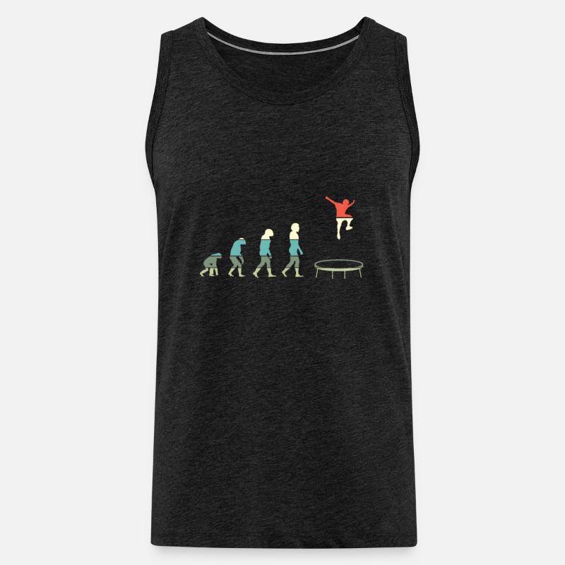 Trampolin Evolution Trampoliner Trampolinist - Männer Premium Bio Tank Top - Anthrazit