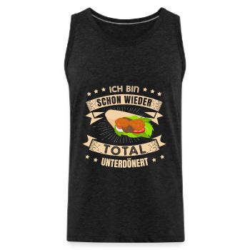 Kebab Dönerspieß Dönerladen Dürum Döner für Döner - Männer Premium Bio Tank Top - Anthrazit - Vorne - AI Model Male 185 dark (185cm)