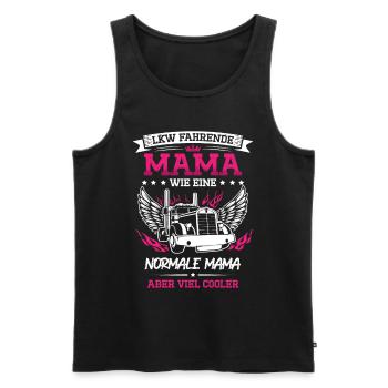 Truckerin Frauen Truck Fernfahrer LKW Fahrer für - Männer Premium Bio Tank Top - Anthrazit - Vorne - AI Model Male 185 dark (185cm)