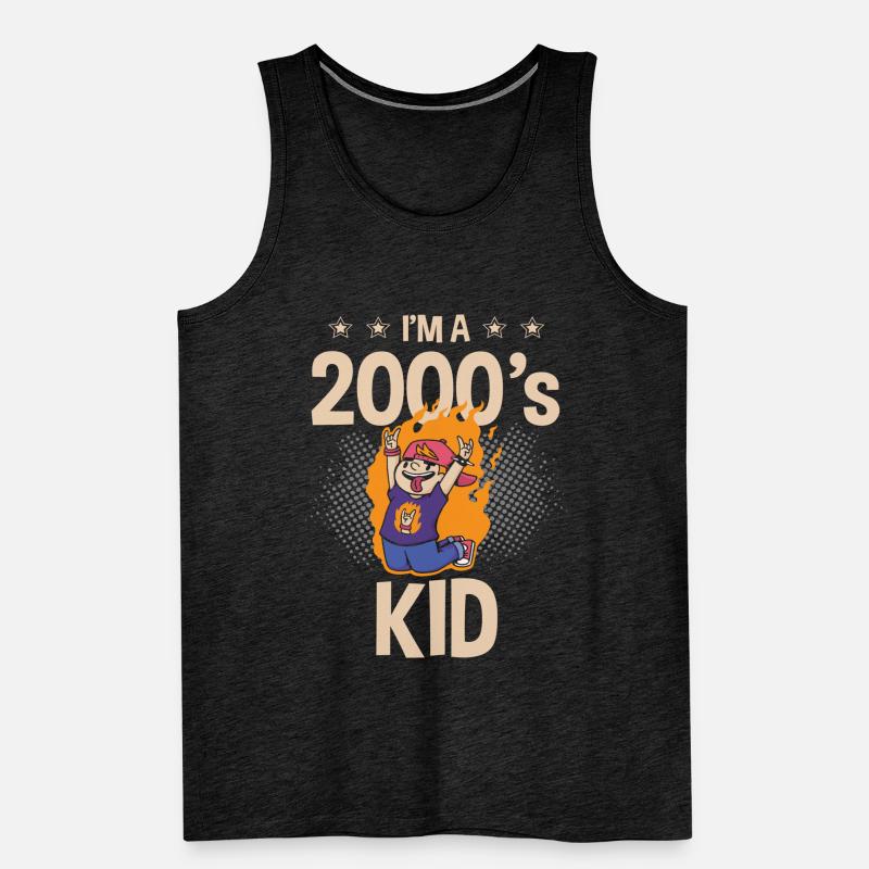 Ich Bin Ein 2000er Kid Decade 2000 Era Millenium Männer Premium Bio Tank Top