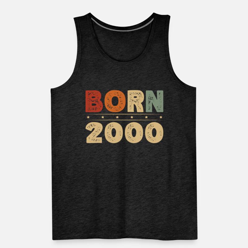 Né 2000 Décennie 2000 Ère Millenium Millésime Débardeur bio Premium Homme